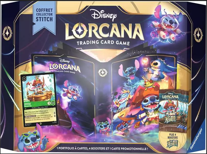 Disney Lorcana #6: La Mer Azurite - Coffret Cadeau Stitch (Fr)