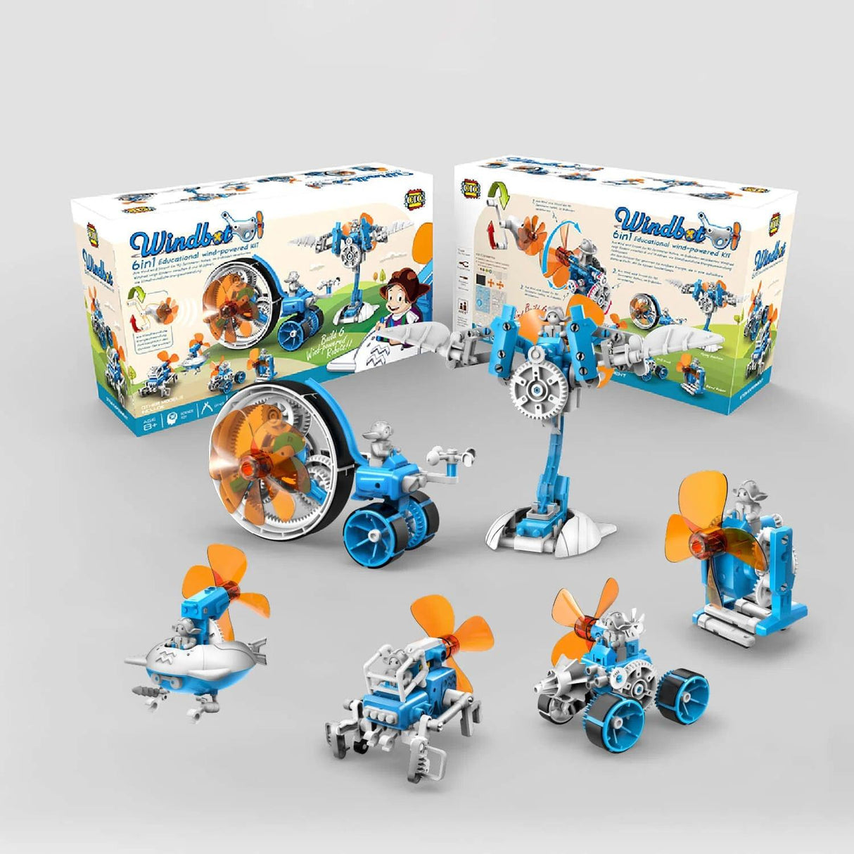 Windbots - Kit éolien éducatif 6 en 1 (Bil) - La Ribouldingue