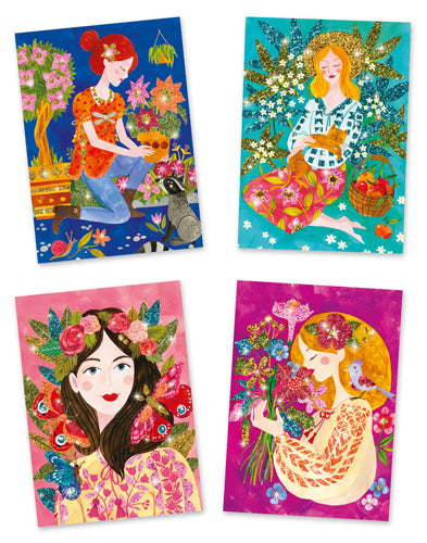 Glitter boards - The scent of flowers