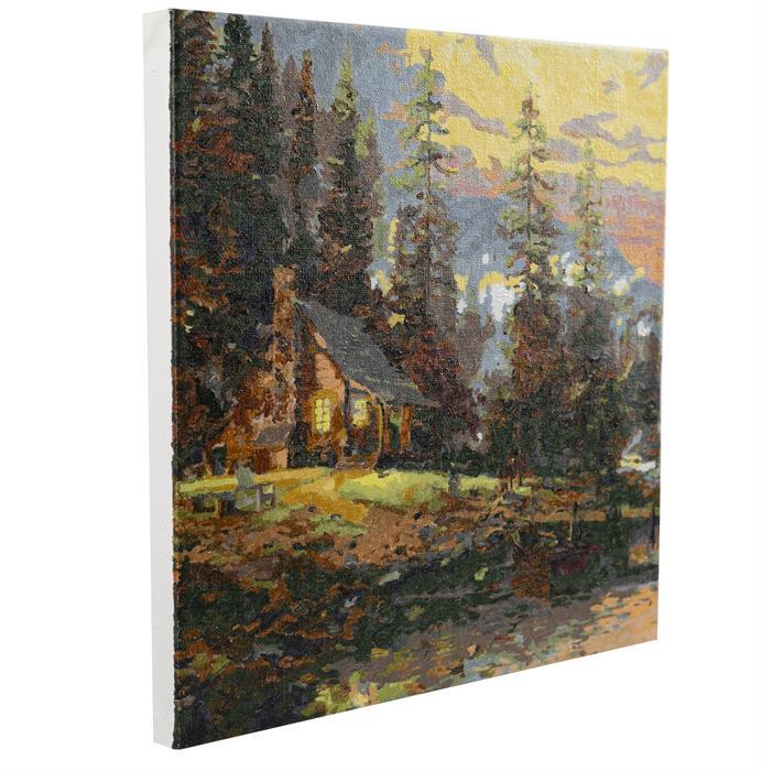 A Peaceful Retreat - Kinkade - Peinture à numéros - La Ribouldingue