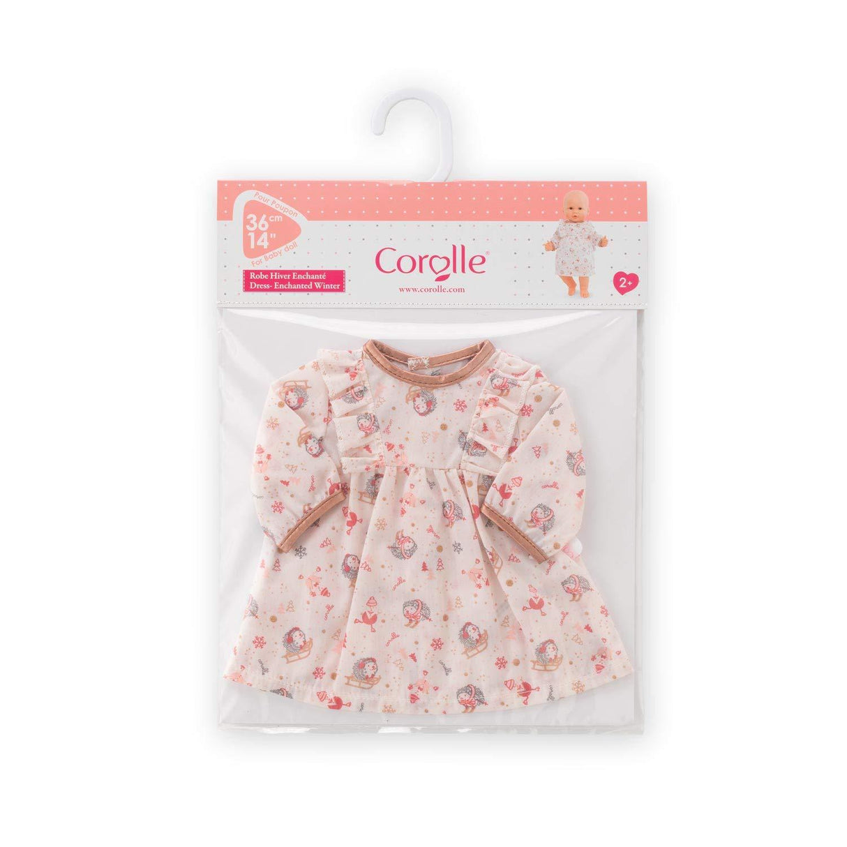 Robe Hiver Enchanté pour poupon 36 cm