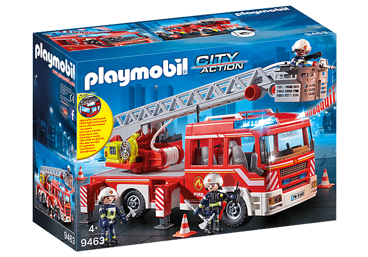 Camion Pompier avec Échelle Pivot - La Ribouldingue