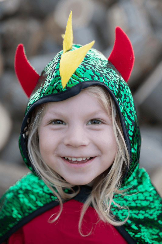 Cape Réversible Dragon Chevalier 5-6 ans - La Ribouldingue