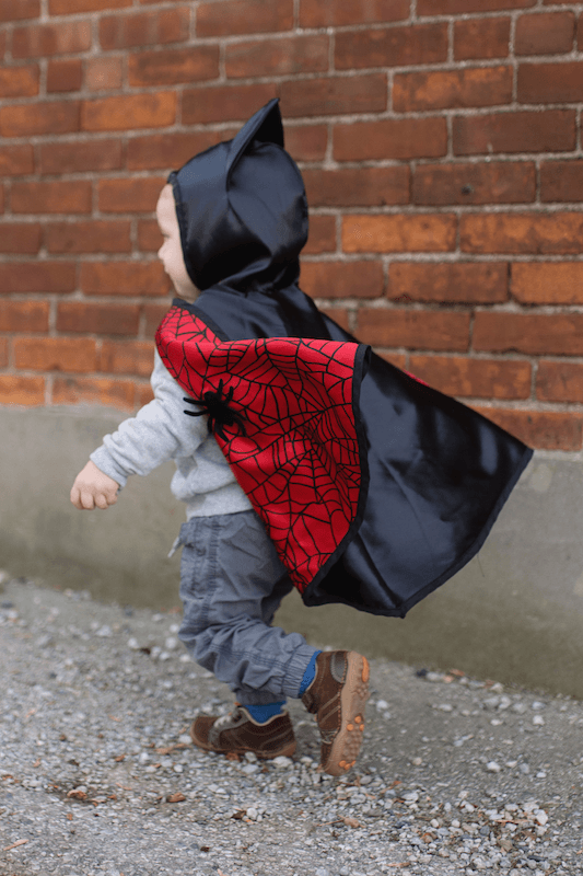 Cape réversible Spiderman/Batman - La Ribouldingue