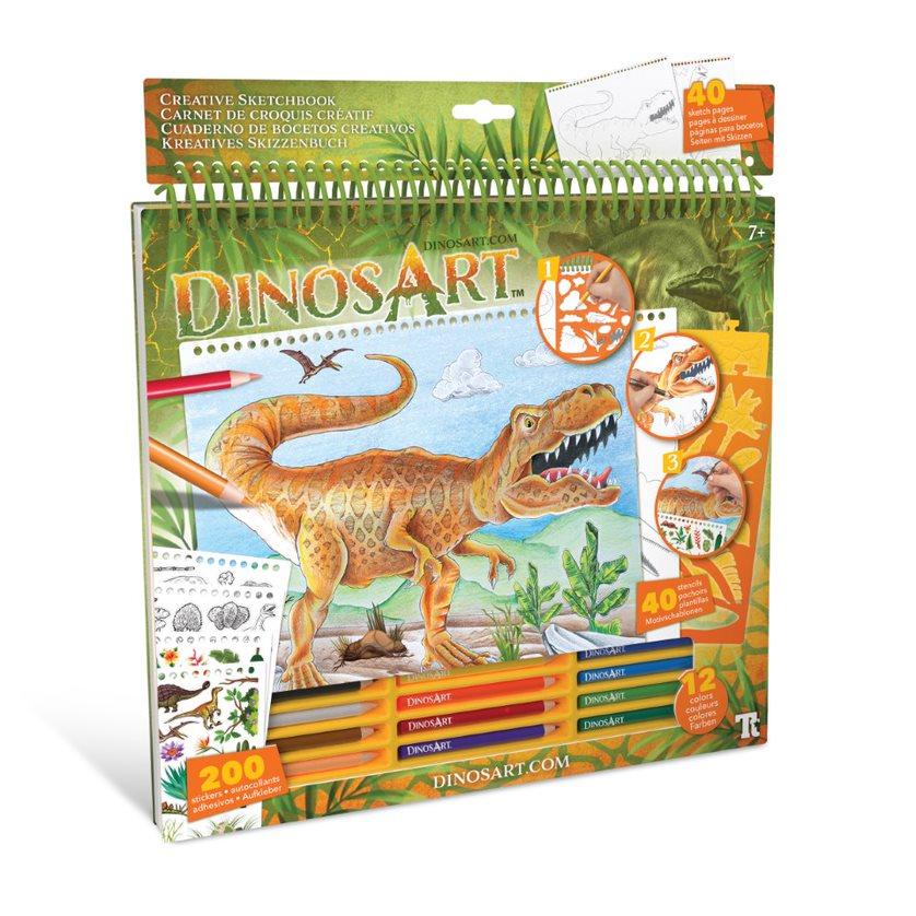 Carnet de croquis créatif Dinosart - La Ribouldingue