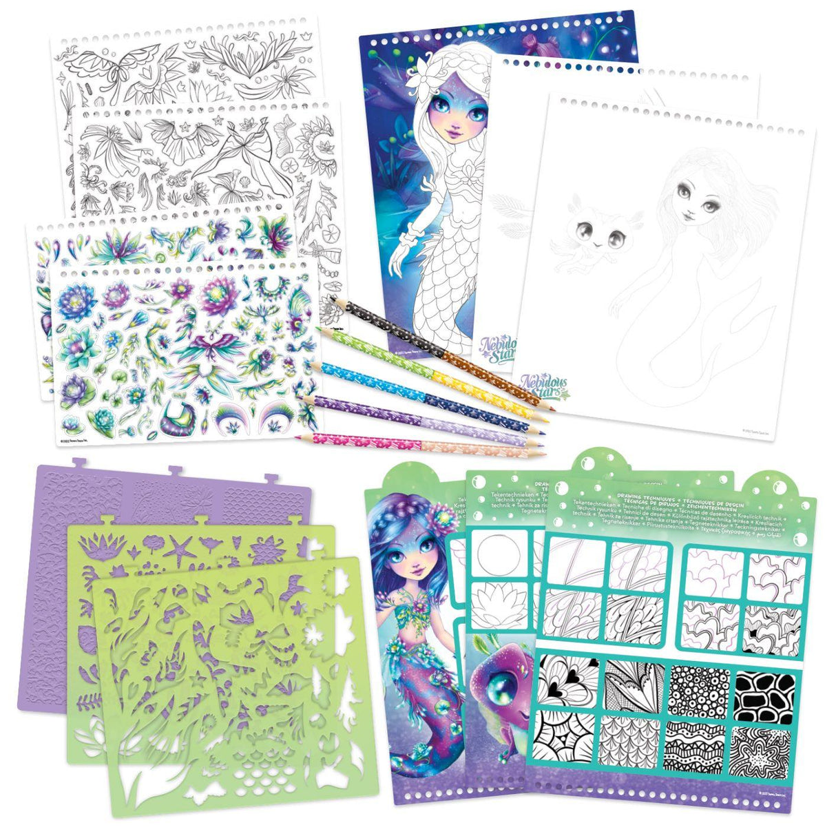 Carnet de croquis créatifs - Nenuphia et Lilya - La Ribouldingue