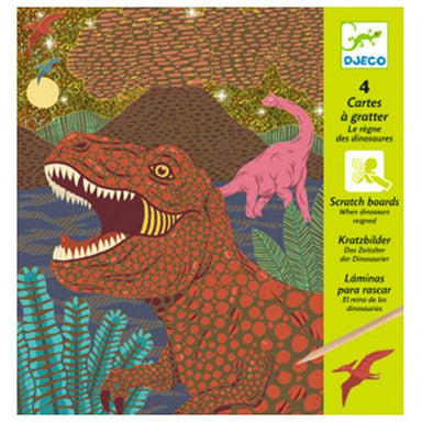 Cartes à gratter - Le règne des dinosaures - La Ribouldingue
