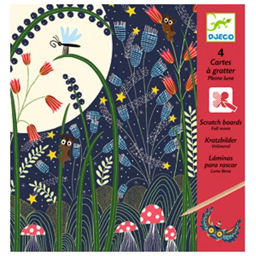 Cartes à Gratter Plume Lune - La Ribouldingue