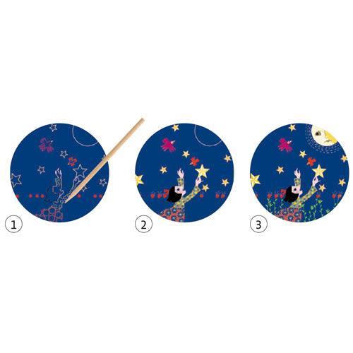 Cartes à Gratter Plume Lune - La Ribouldingue