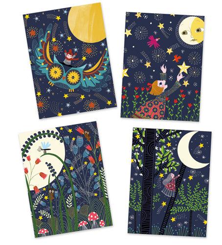 Cartes à Gratter Plume Lune - La Ribouldingue