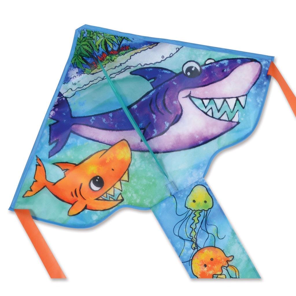 Cerf-Volant 30" - Easy Flyer Kite Régulier - Famille de Requins - La Ribouldingue