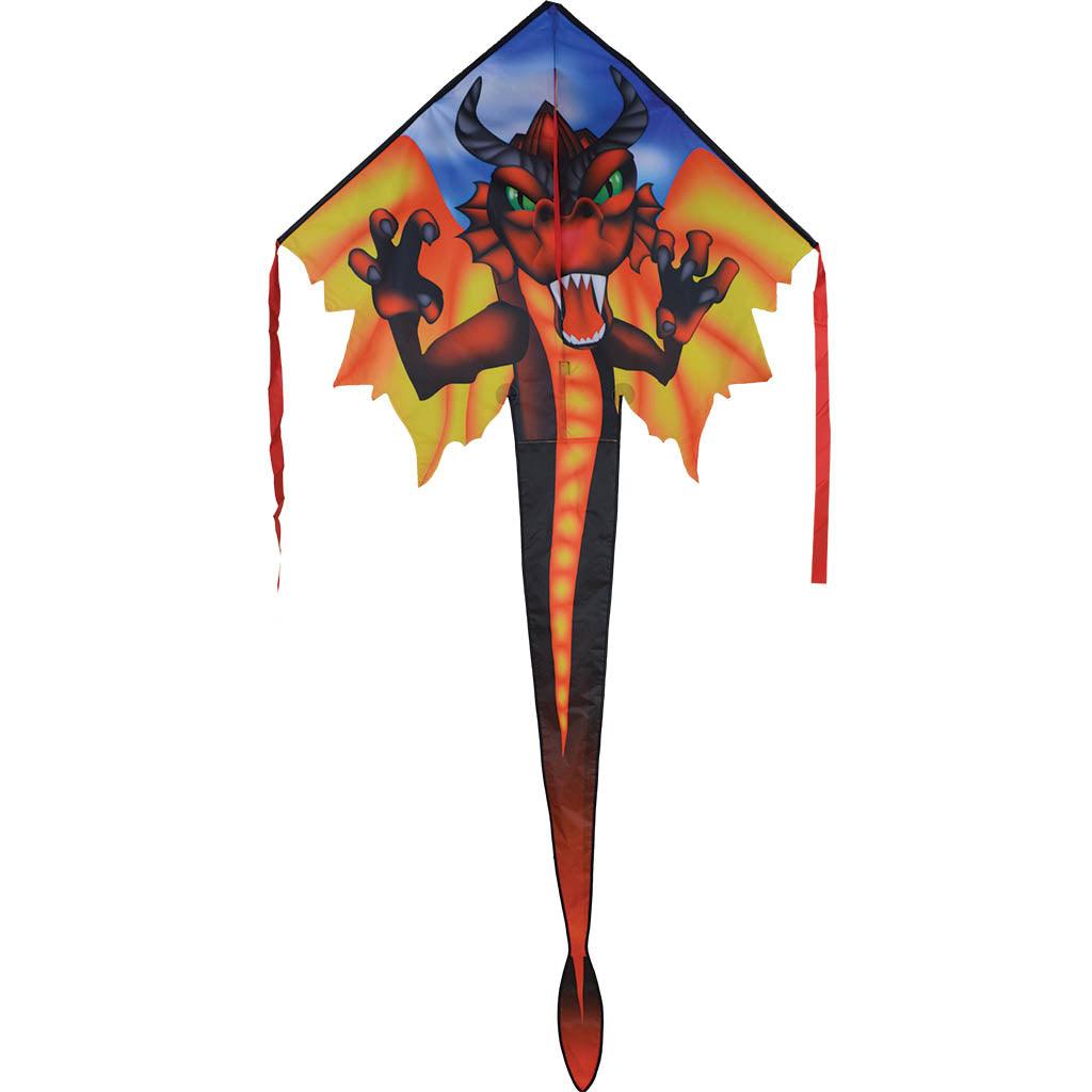 Cerf-Volant 46" - Easy Flyer Kite Large - Dragon Rouge - La Ribouldingue
