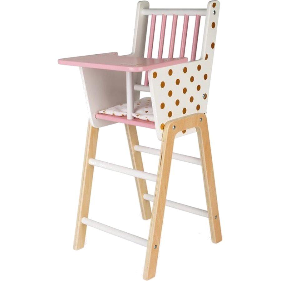 Chaise haute en bois - Candy Chic - La Ribouldingue