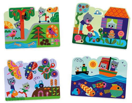 Coloriages magiques - Caché dans le jardin - La Ribouldingue