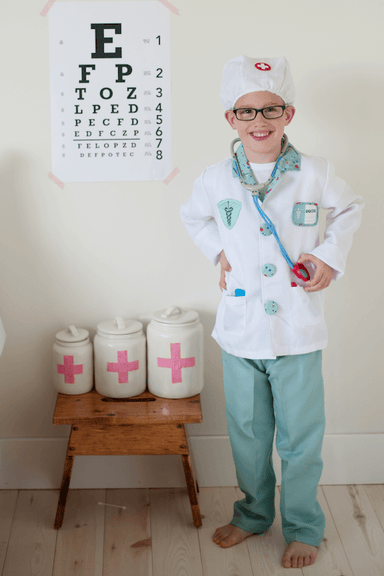Costume Docteur Bleu 5-6 ans - La Ribouldingue