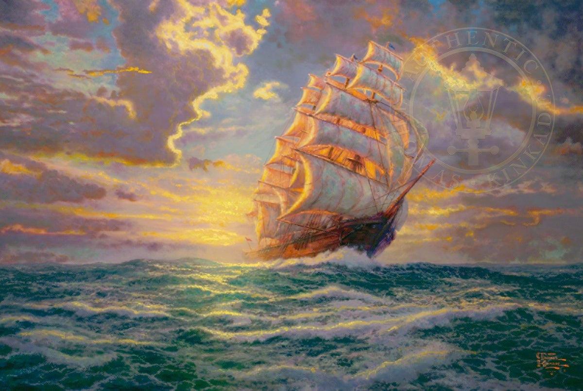 Courageous Voyage - Kinkade - Peinture à numéros - La Ribouldingue
