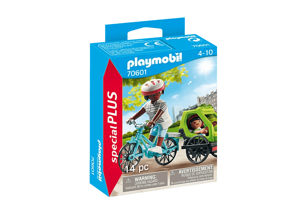 Cyclistes maman et enfant - La Ribouldingue