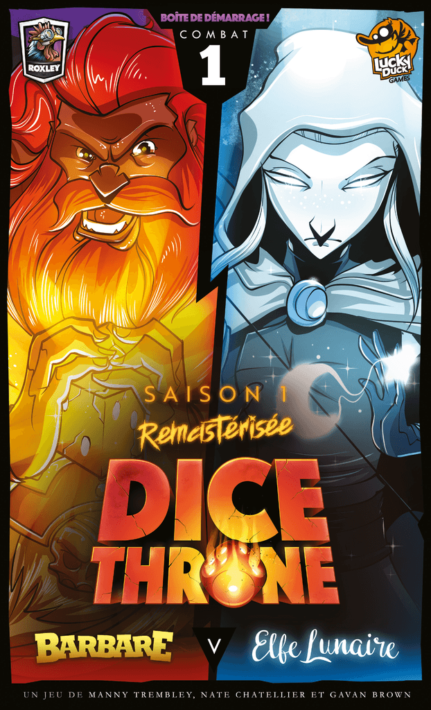 Dice Throne Saison 1 - Barbare vs Elfe Lunaire (Fr) - La Ribouldingue