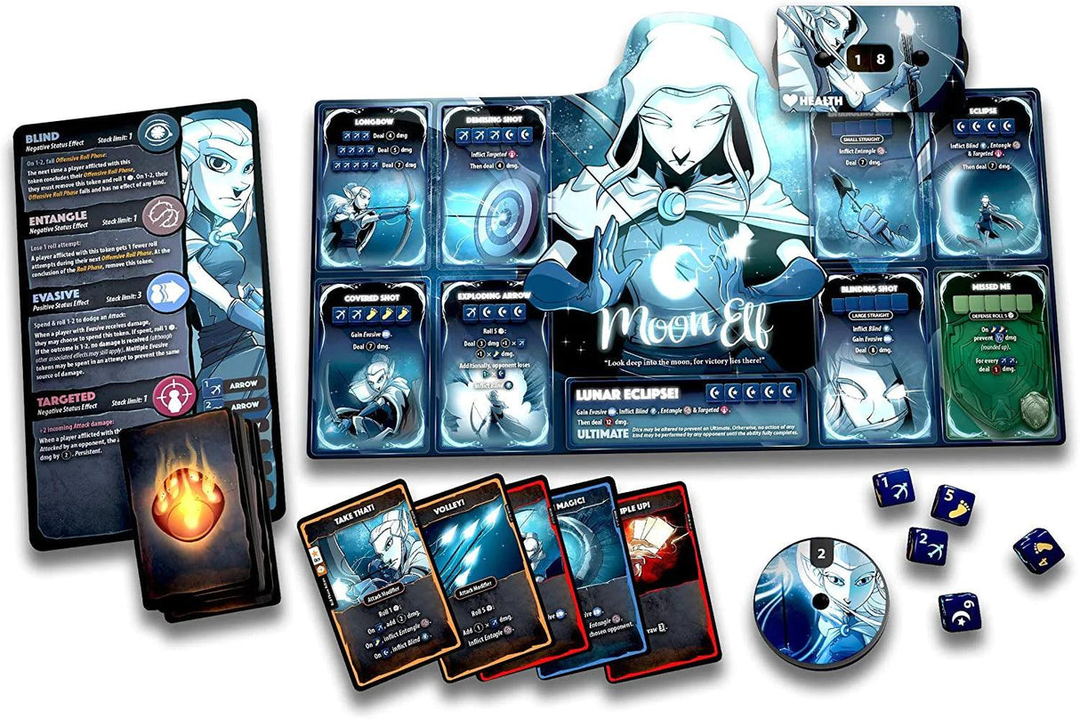 Dice Throne Season 1 - Barbarian vs Moon Elf (Ang) - La Ribouldingue