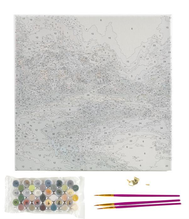 Everett's Cottage - Kinkade - Peinture à numéros - La Ribouldingue