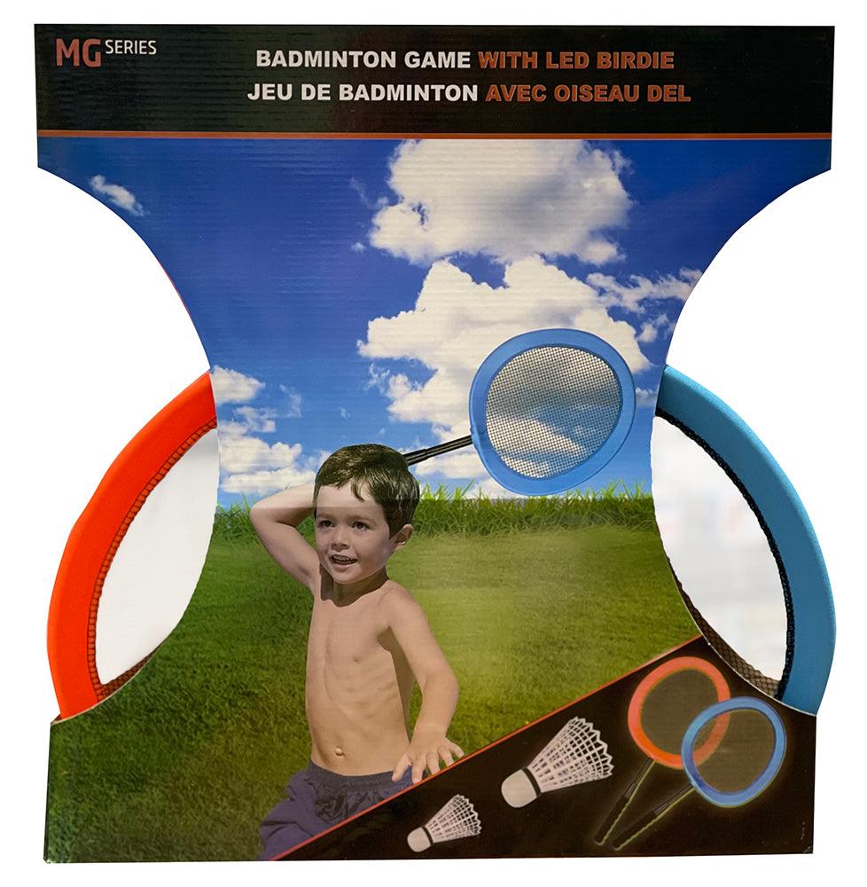 Jeu de Badminton avec Volant Lumineux DEL - La Ribouldingue