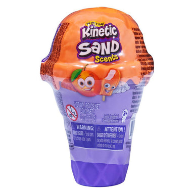 Kinetic Sand - Crème glacée Orange Crème 4 oz - La Ribouldingue