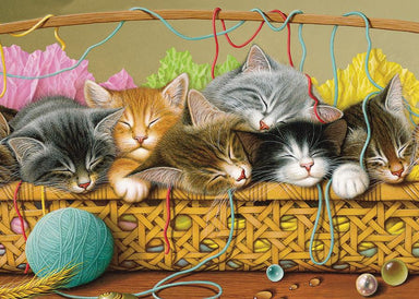 Kittens in Basket - 35 mcx Large - La Ribouldingue