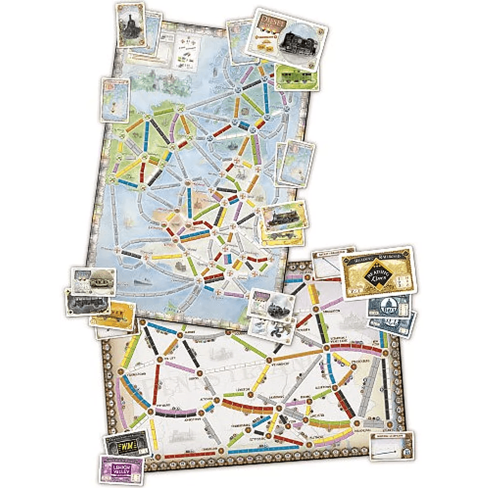 Les Aventuriers du Rail: Plateau #5 - United Kingdom / Pennsylvania (Ext) (Multi) - La Ribouldingue