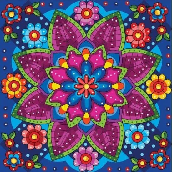 Mandala Fleuri - La Ribouldingue