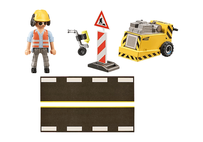 Ouvrier avec scie de sol - La Ribouldingue