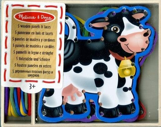 Panneaux en bois et lacets - La Ribouldingue