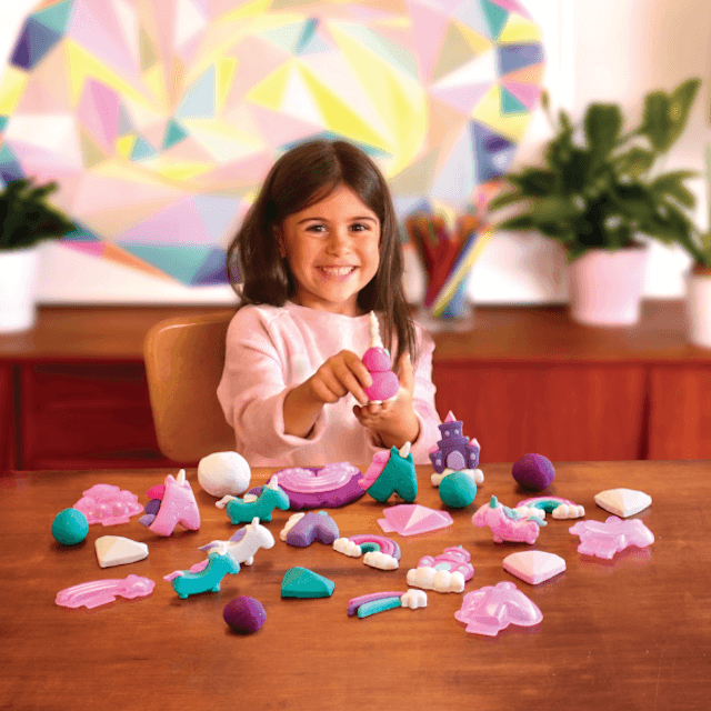 Pâte à Modeler avec Moules - Licornes & Arc-en-Ciel Scintillant - La Ribouldingue