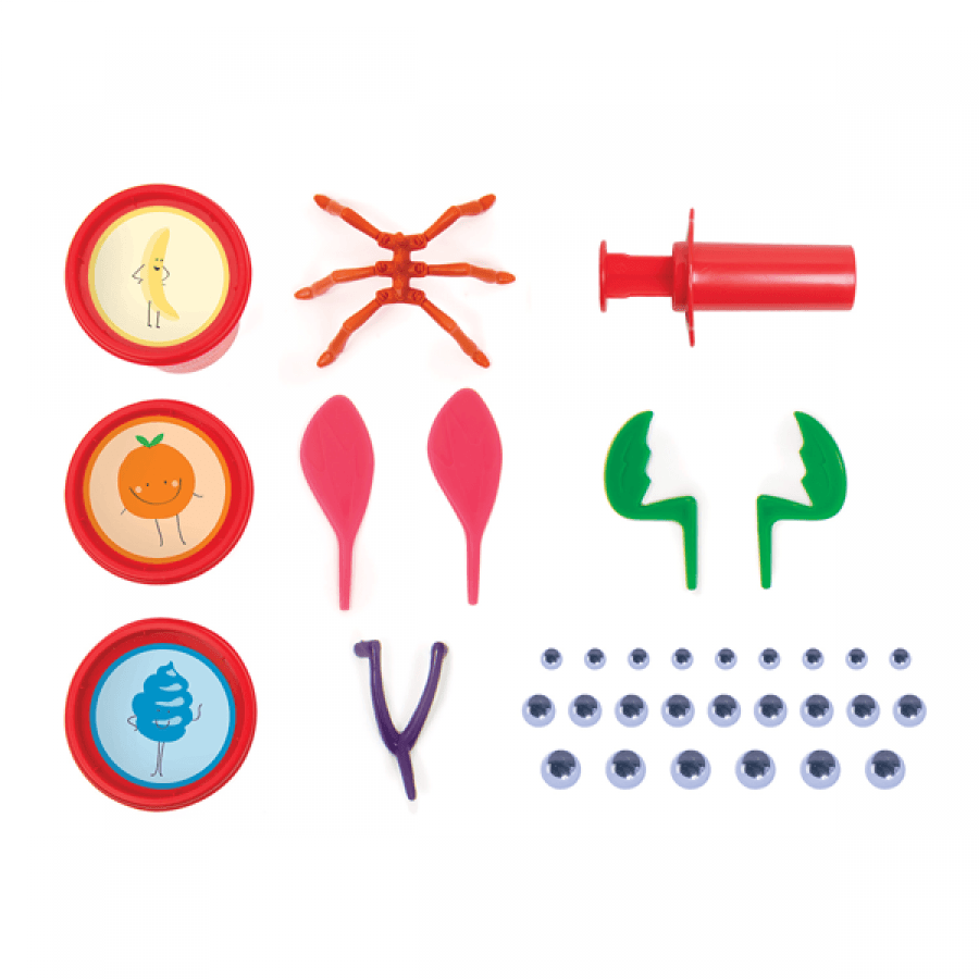 Pâte à Modeler Parfumée - Trio de Monstres en Sac Refermable - La Ribouldingue