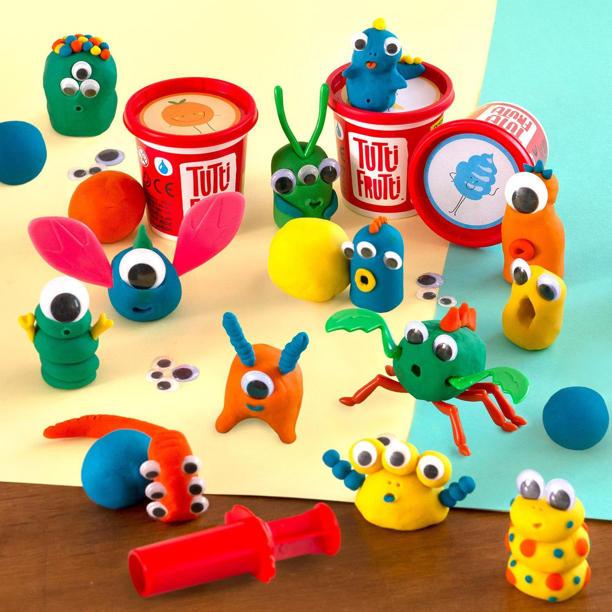 Pâte à Modeler Parfumée - Trio de Monstres en Sac Refermable - La Ribouldingue