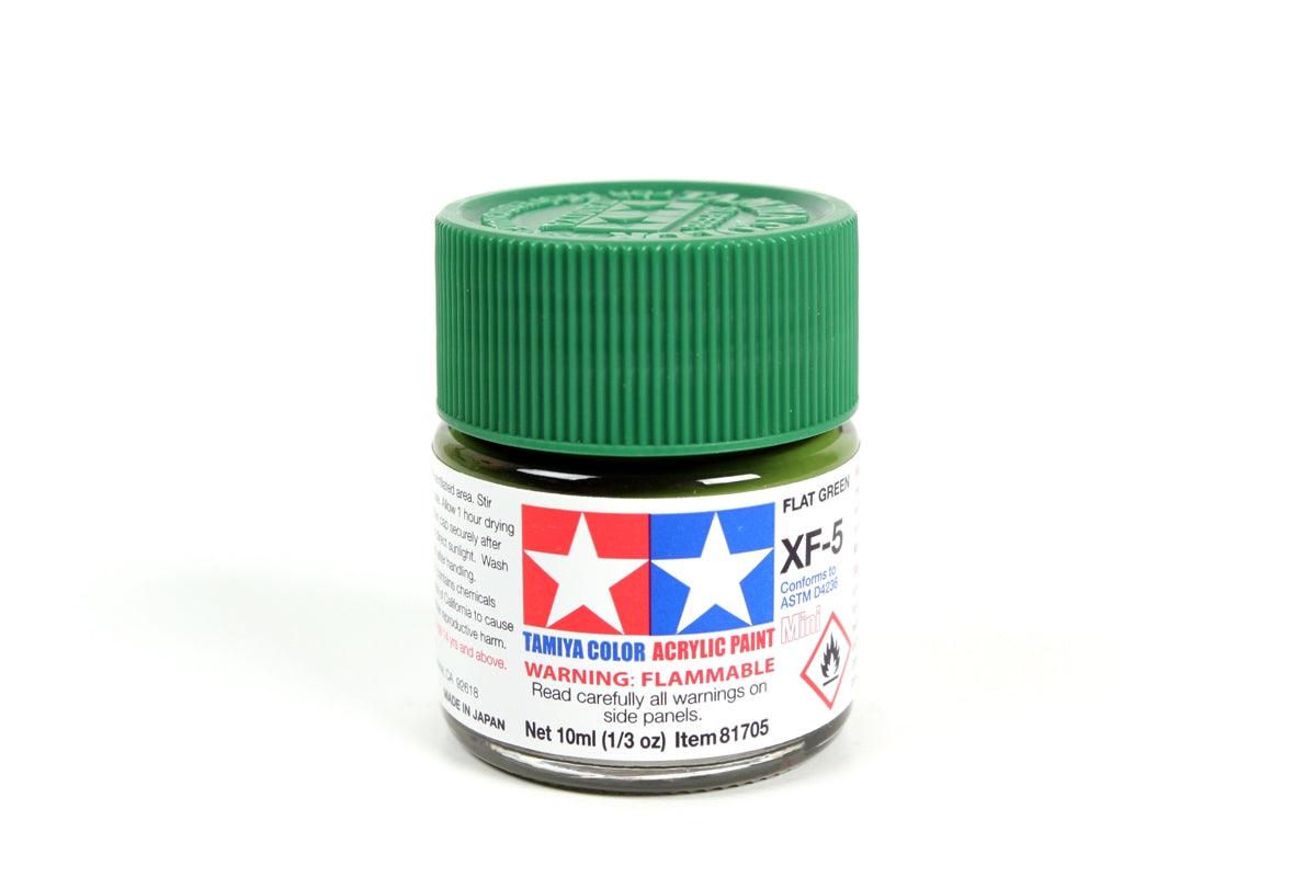 Peinture Acrylique Mini XF-5 Vert mat - La Ribouldingue