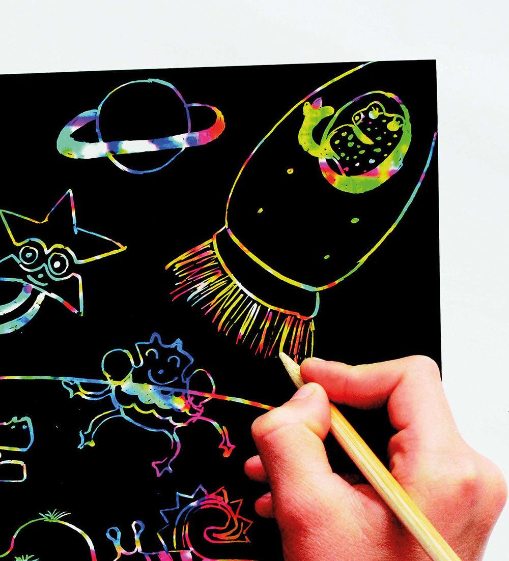 Pochette - Scratch Art Pochoirs 5 feuilles - La Ribouldingue