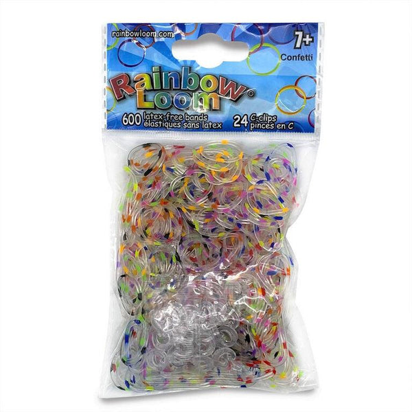 Rainbow Loom – 300 élastiques Bleus à Paillettes + 12 Fermoirs – Original – Exclusivité France