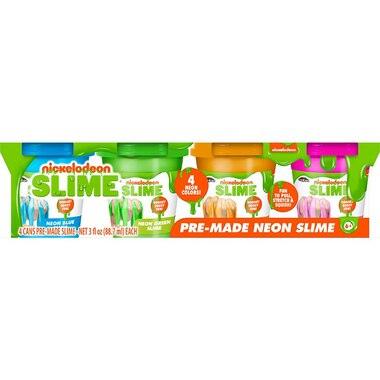 Slime Nickelodeon 4 X 3oz Néon - La Ribouldingue