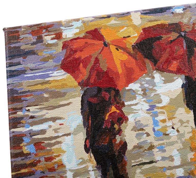 Sous la pluie - Peinture à numéros - La Ribouldingue