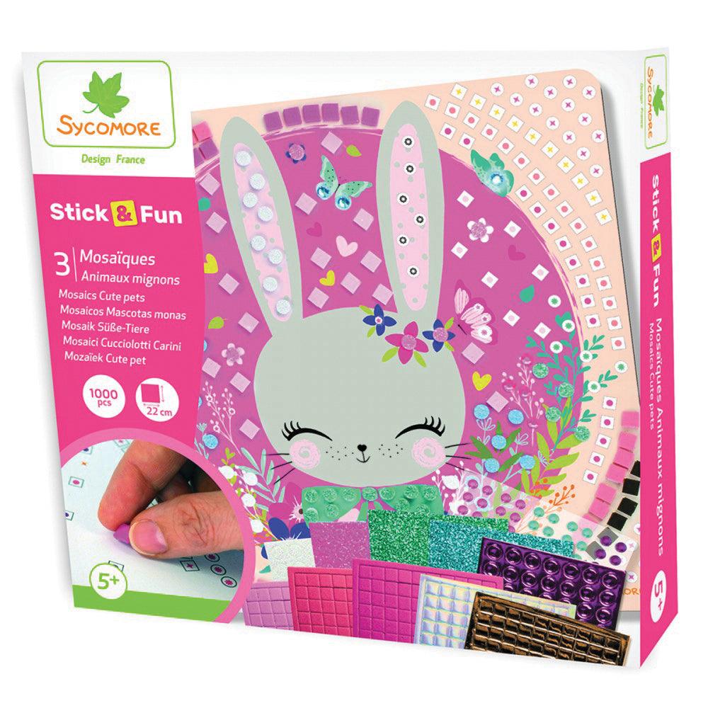 Stick'n Fun - Mosaïques - Animaux mignons - La Ribouldingue