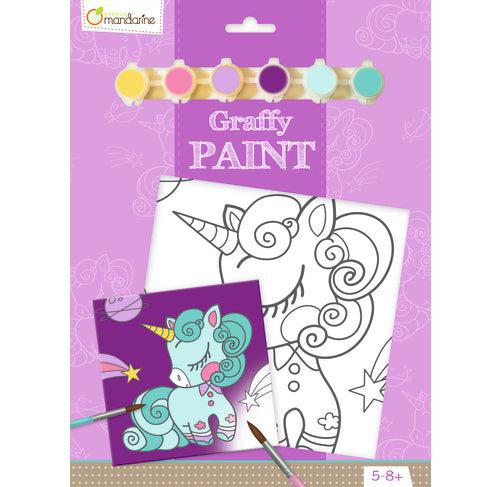 Toile à peindre - Licorne - 20x20 cm - La Ribouldingue