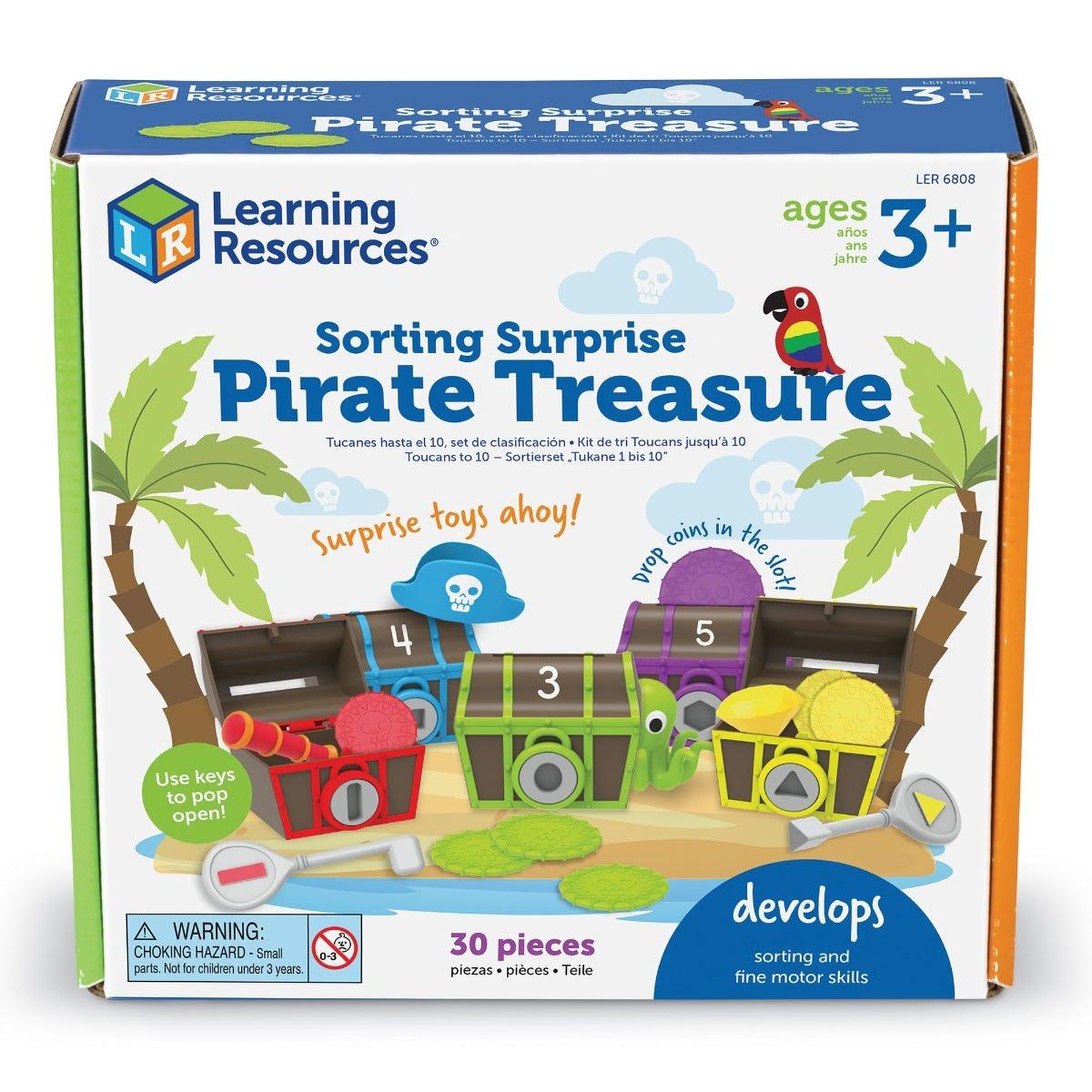Trésors Trieurs de Formes et Couleurs - Sorting Surprise Pirate Treasure - La Ribouldingue