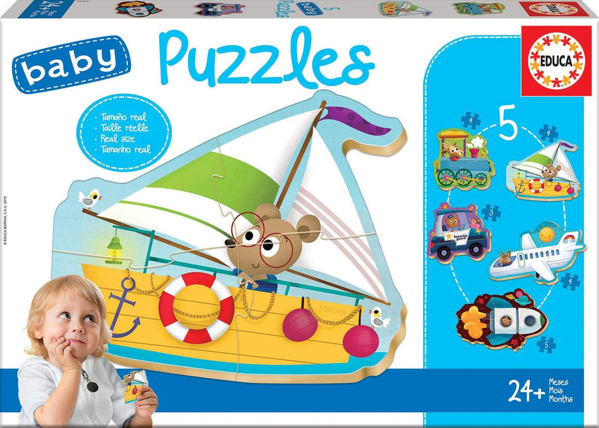 Véhicules - Baby Puzzles - 3 à 5 mcx - La Ribouldingue