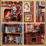 DIY Book Nook - Count Cat's Study