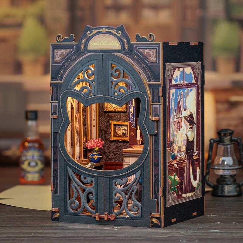 DIY Book Nook - Count Cat's Study