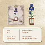 DIY Flora Series - Iris bleu