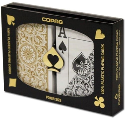 Jumbo Copag Poker Cards - Black and Gold (2)
