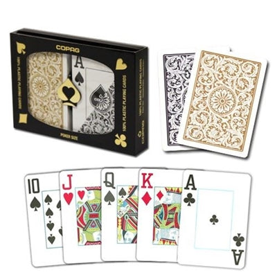 Jumbo Copag Poker Cards - Black and Gold (2)