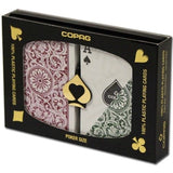 Cartes de Poker Copag Régulier - Bourgogne et vert (2)