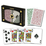 Cartes de Poker Copag Régulier - Bourgogne et vert (2)